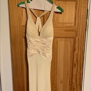Ivory prom dress